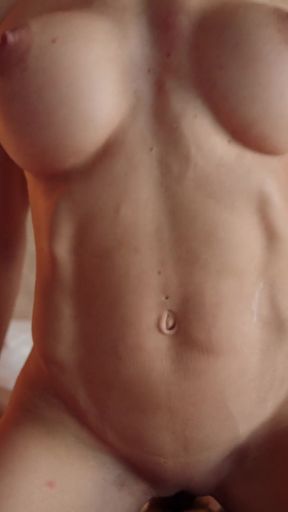 Muscle Fetish - Sensual Sex with a Flexing Fit MILF