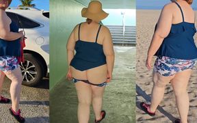Your favorite big ass white milf enjoying a day at the beach