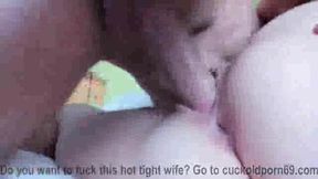 61 y-o White Cuckold Gets Young BBC Fucking