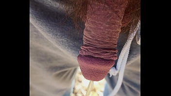 Pissing in the forest on a cold but sunny day