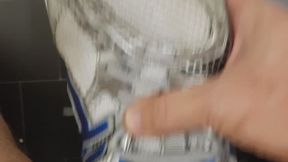 Masturbating with Asics Sneakers