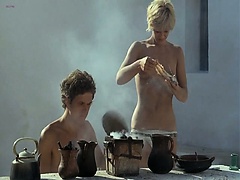 Mimsy Farmer nude in various scenes while hanging out with