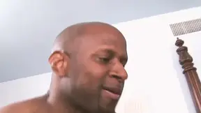 Ebony chick Cassidy Clay loves shaft in her and seed on her giant boobs