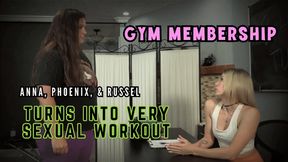 Phoenix's Intense Gym Threesome Gets Heated with Anna and Russell (HD 1080p MP4)