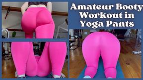 Amateur Booty Workout in Yoga Pants - Dessa Cado - Stretching - Squats