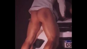 We cruising outside my neighbor's house