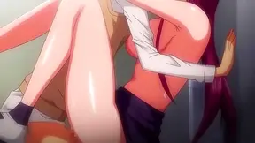 Busty Blonde Shemale Takes Huge Cock Bareback in Steamy Hentai Sex