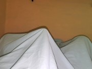 It feels very good to masturbate under the sheets. Klaus Joe