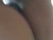 Ebony Teen Pleases herself after shower