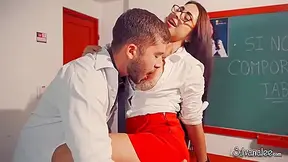 Silvana Lee - Sexy Teacher Chastisement Her Student 18+ For His Bad Behavior With A Hard Fuck