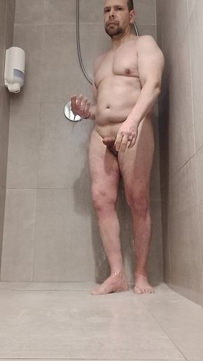 Daily handjob in the shower in front of my Webcam