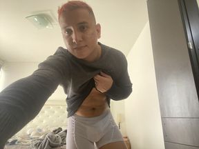 Hot Teen Boy Wakes up and Masturbates