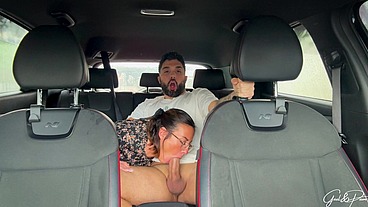 Lea Pam Suck Gael Marques Dick and He Fucks Her in the Car During Car Wash