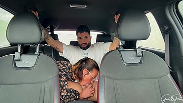 Lea Pam Suck Gael Marques Dick and He Fucks Her in the Car During Car Wash