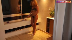 i dressed up all slutty and sexy and smoked a cigarette, burning with lust, waiting for my husband to come home and fill my tight little ass with cum.