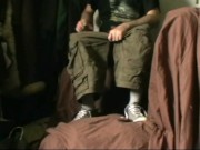 Jerking-Off in different sneakers