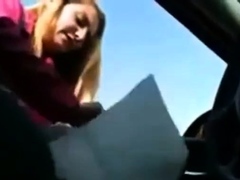 Handjob Through The Car Window