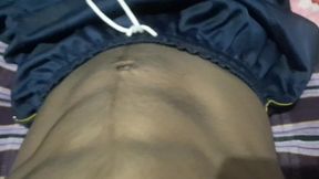 18 Year Old with Hairy Dick Masterbating