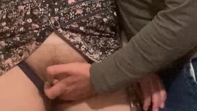 Old Perv Fingering Pussy in City Subway