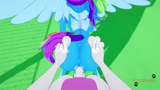 Pokemon my lil' Horse Yaoi Hairy - POINT OF VIEW Rainbow Dash Blow and is Pounded by Mewtwo