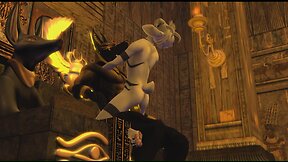Lutikon the goat monster and anubis