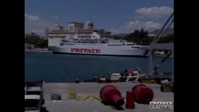 Jessica Road &amp_ Nicolette, Anal Trio in the Boat of Love