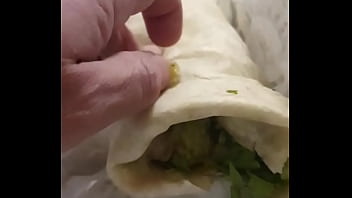 Cum on food - hot  burrito