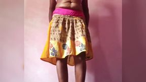 Ammu kutty small skirt fassion walking pusssy show