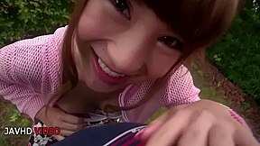 Anna Anjyo In Anna Anjos Scorching Outdoor Blowjob Performance Captured Live In Japan Park