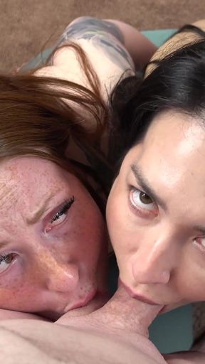 Isabel and Allison Blow the Gym Pervert