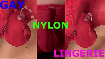 Femboy Pisses himself in Nylon Bodysuit while Riding Big Dick 4K 120 FPS