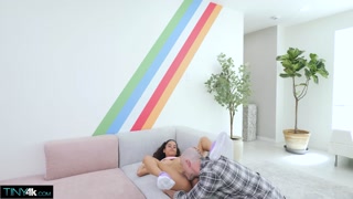 TINY4K Isabella Jules Learns To Drive Her Instructors Stick Shift