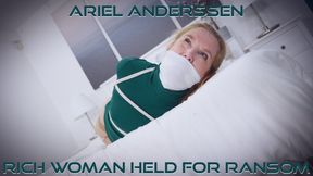 Ariel - Rich Woman Ransomed HD ( Tape Gagged , Hogtied , Tape Gagged , OTM Gag , Cleave Gag )