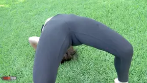 The yoga class turns wet and naughty