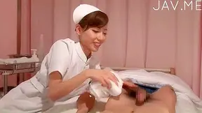Charming nurse sucks and rides