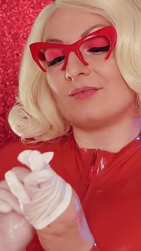 Asmr: Vinyl Nitrile Gloves (blogger in Latex Rubber Halloween Costume)