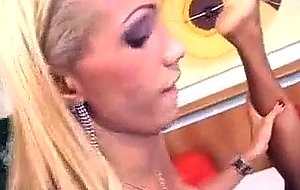 Blonde shemale slamming latino dude