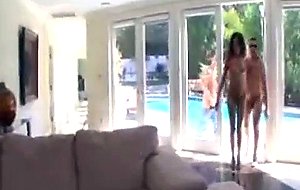 Latina zeina heart poolside threesome