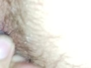 Horny hippy shoving crystals into ass in a tent