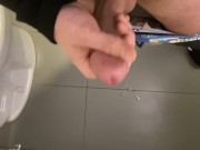 Almost Caught Masturbating Again in the School Bathroom… Another Ruined Orgasm!