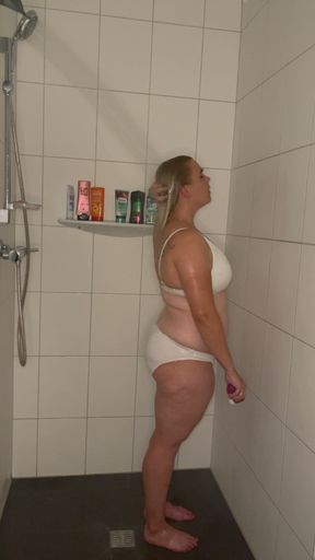 Bonie&amp;Clyde masturbating satisfyer Hot water trembling twitching moaning blonde solo horny multiple orgasms I cum&hellip;   Clip 3