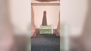 Queer youngster railing humungous buttfuck fake penis pawn