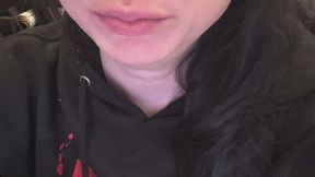 Giantess Chew Suck Bite Spit on Tiny Man Vore