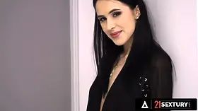 21 sextury - stellar petite alyssa gift uses her Wet Pussy to make a boner jizz on pretty legs