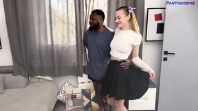 Group Sex with a Couple Women Wearing Pantyhose