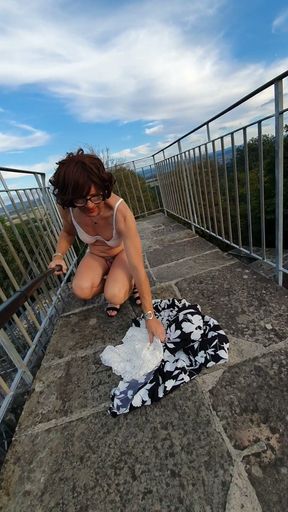 Striptease on the castle tower   Clip 1