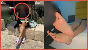 18 YEAR OLD SPOTTED IN THE STREETS GETS FOOT LICKING AND TOE SUCKING TREATMENT - FOOT WORSHIP PICK UP VOL 4 - ACT I, II & III - CEREZA - 1080P