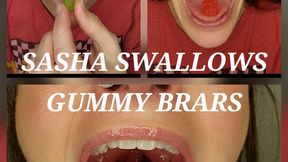 Sasha Swallows Gummy Bears