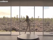 Epic Outdoor Hawaii View Striptease and Erotic Dancing