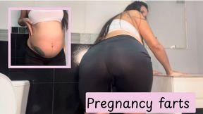 Pregnancy farts + Bloated Belly